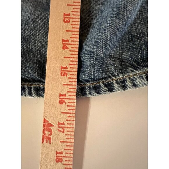 Vintage Y2K Denim & Supply Ralph Lauren pleated denim mini skirt 30 festival - Picture 7 of 11